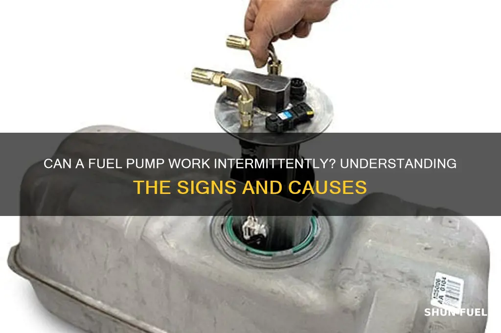 can a fuel pump work sometimes