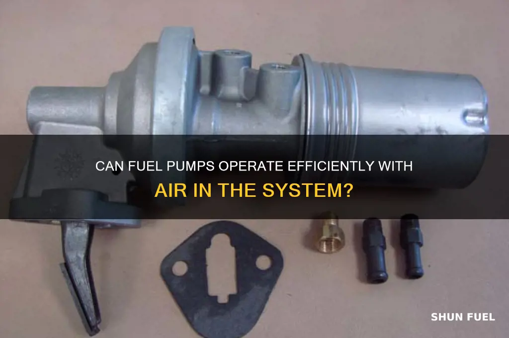 can a fuel pump work with air