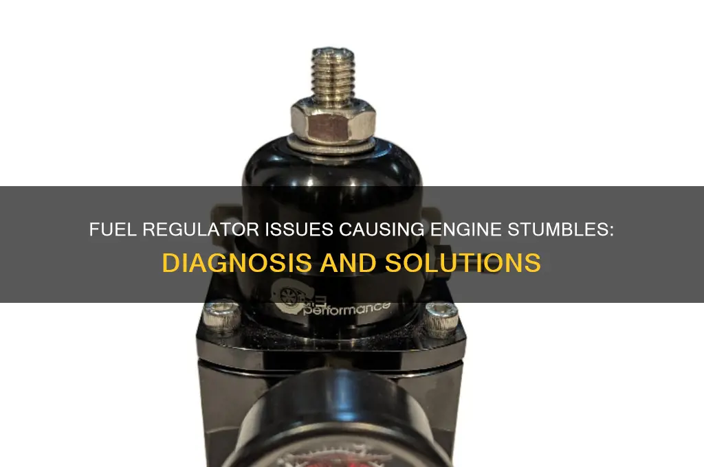 can a fuel regulator calls engine stumbles