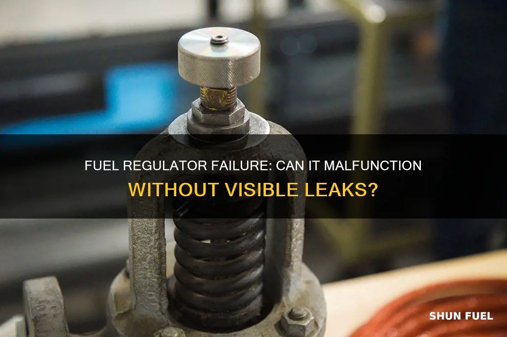 can a fuel regulator go bad without leaking