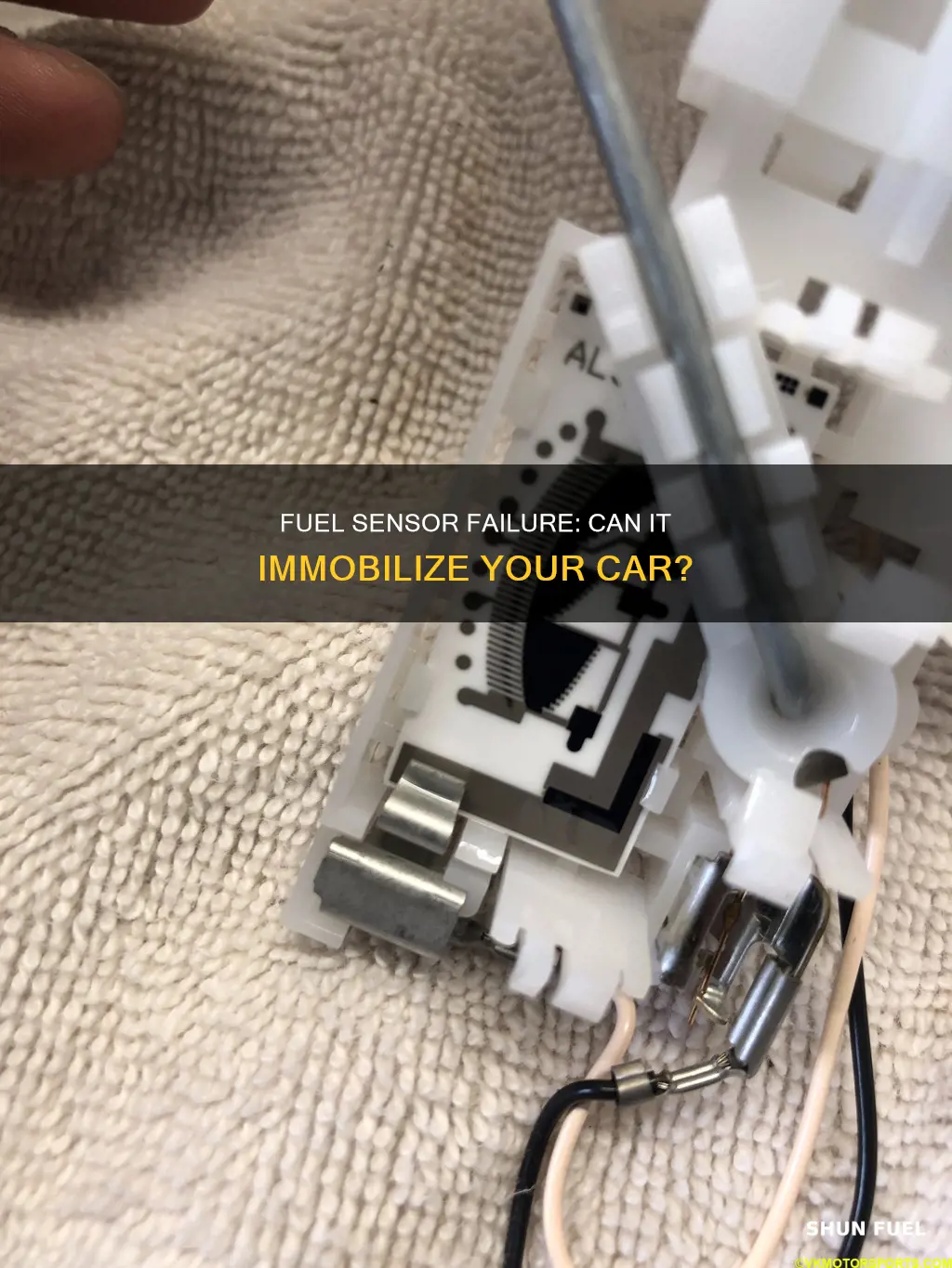 can a fuel sensor stop the car from starting