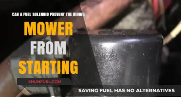 Fuel Solenoid Issues: Why Your Riding Mower Won't Start