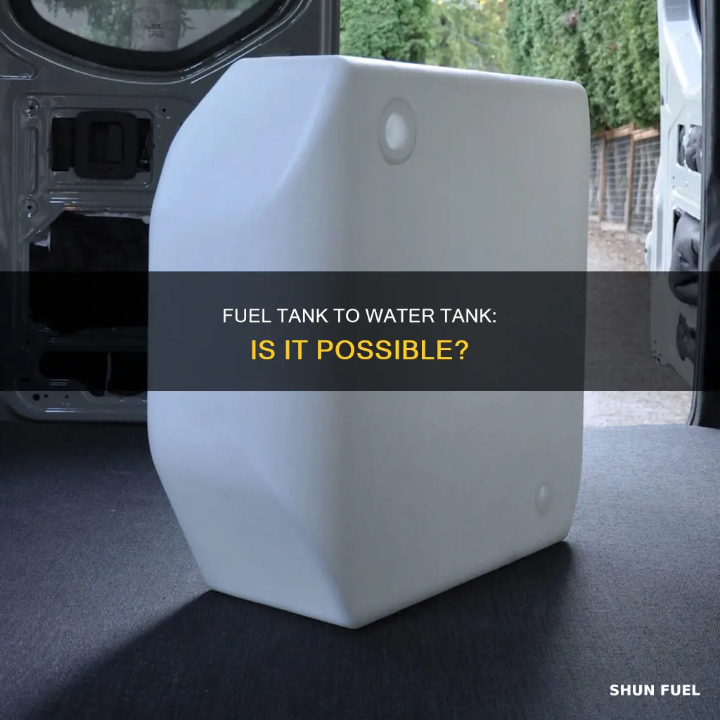 can a fuel tank be used for fresh water