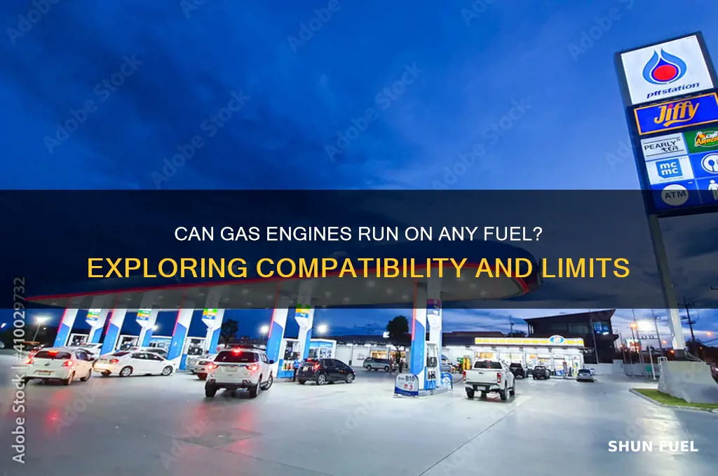 can a gas engines use any fuel