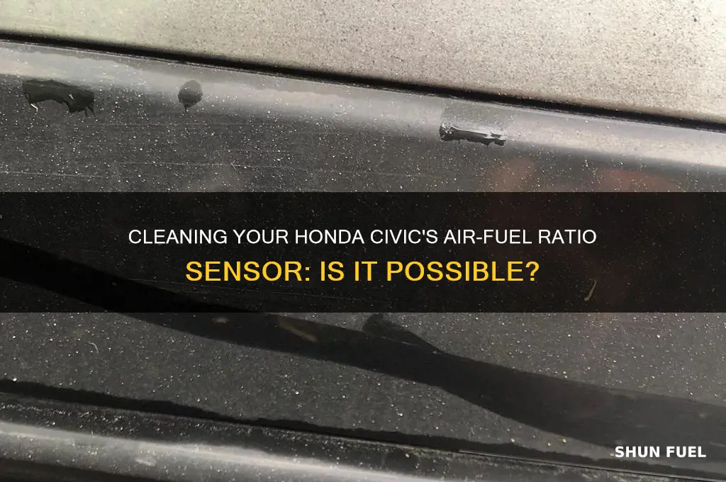 can a honda civic air-fuel ratio sensor be cleaned