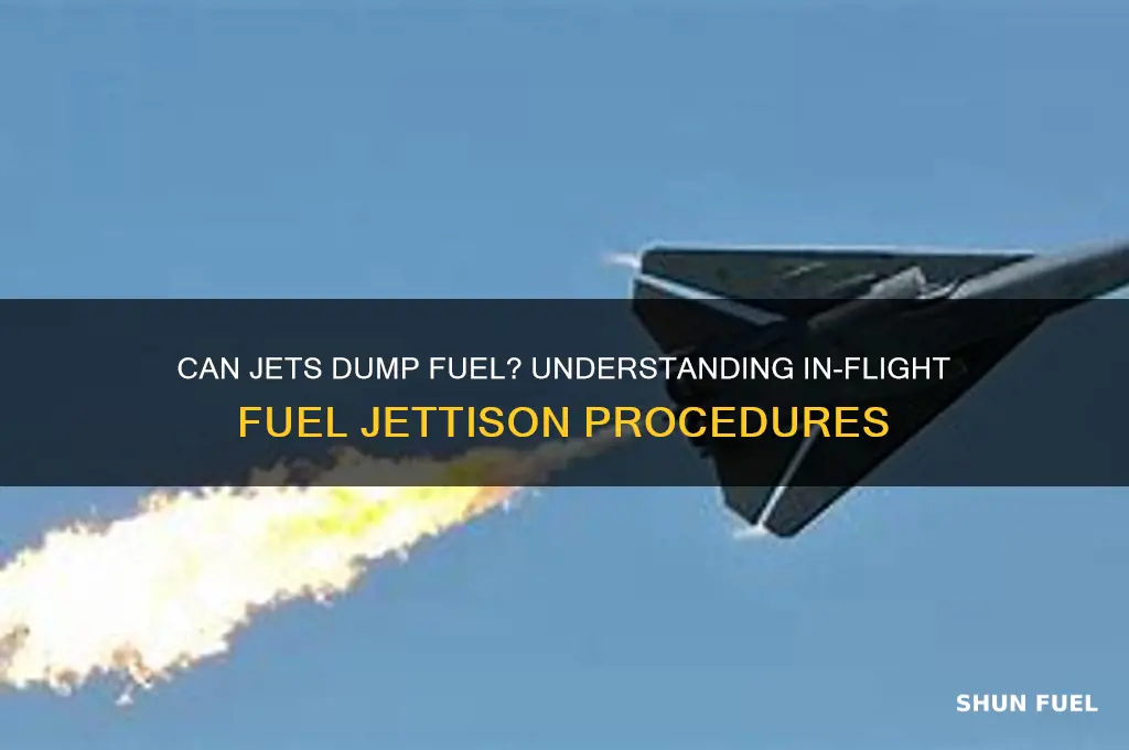 can a jet dump fuel