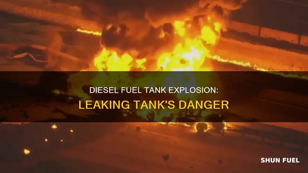 can a leaking diesel fuel tank explode