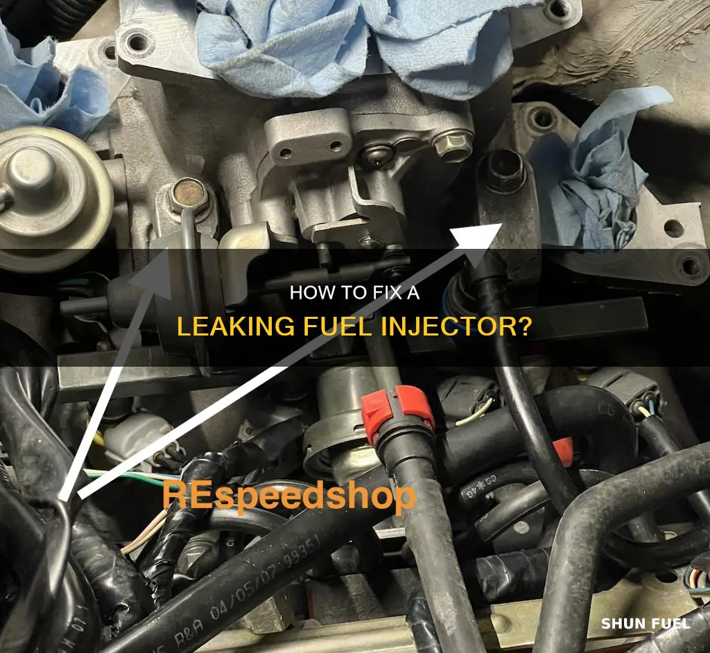 can a leaking fuel injector be fixed