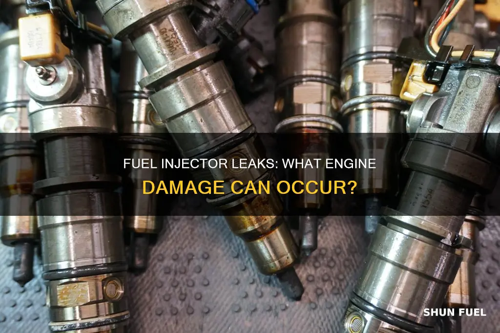 can a leaky fuel injector damage the engine
