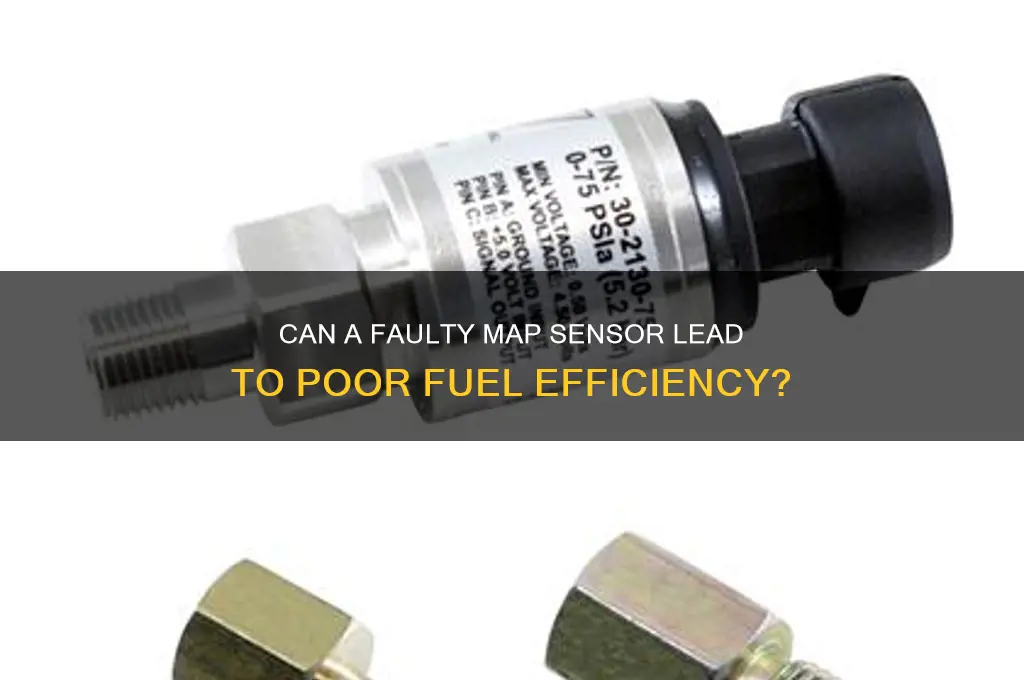 can a map sensor cause bad fuel
