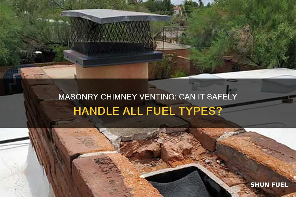 can a masonry chimney vent all fuels