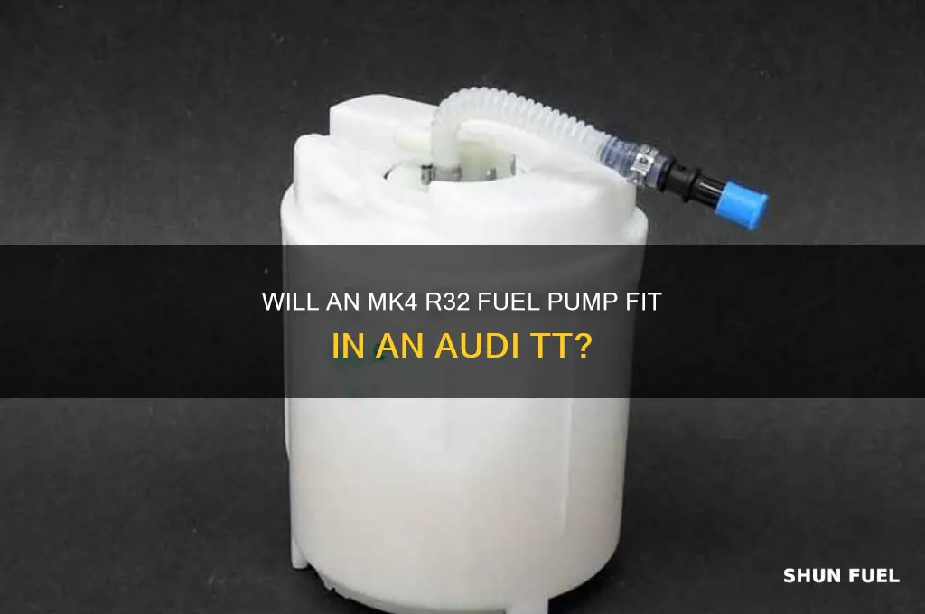 can a mk4 r32 fuel pump fit in tt