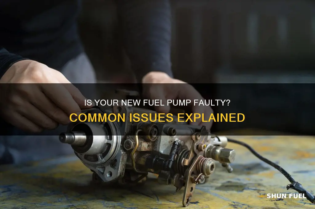 can a new fuel pump be bad