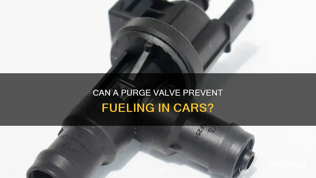 can a purge valve keep a car from being fueled