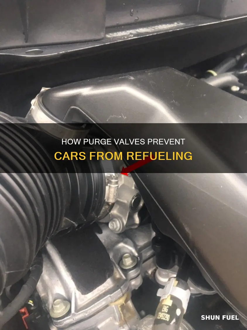 can a purge valve keep a car from being fueled