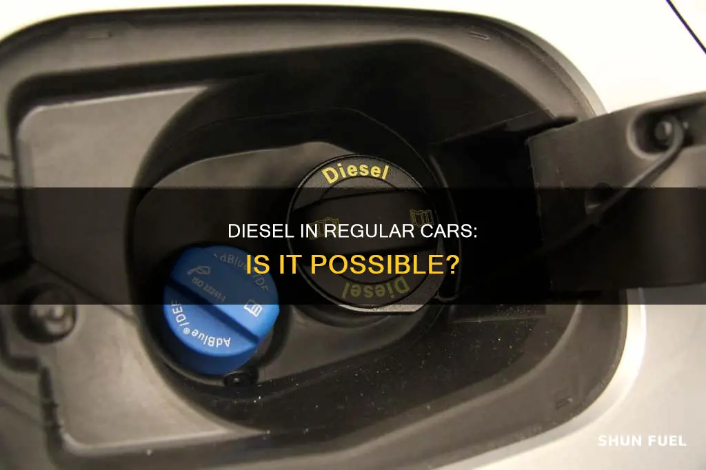 can a regular fuel car run on diesel fuel
