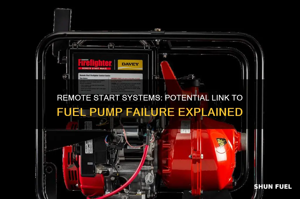 can a remote start cause fuel pump failure