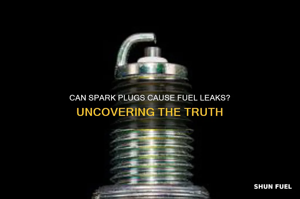 can a spark plug cause fuel lea