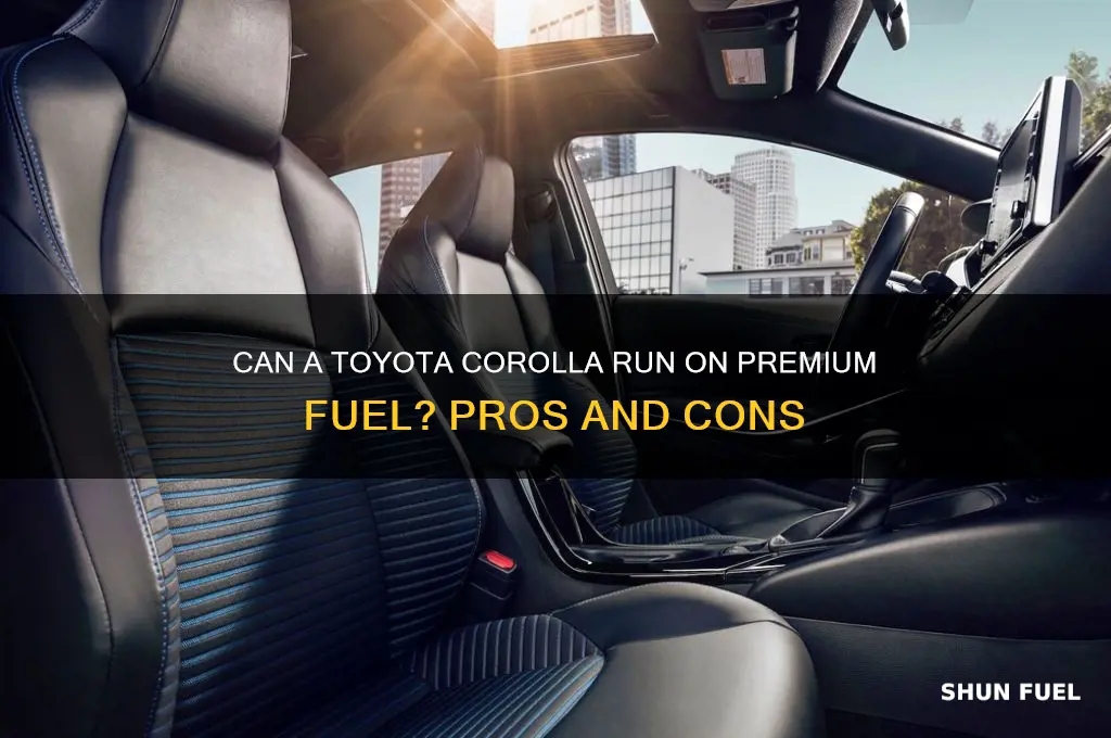 can a toyota corrola use plus fuel