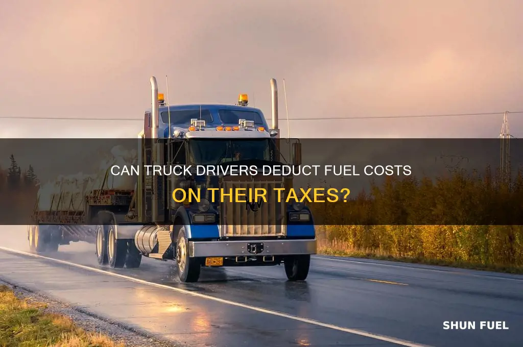 can a truck driver right off his fuel