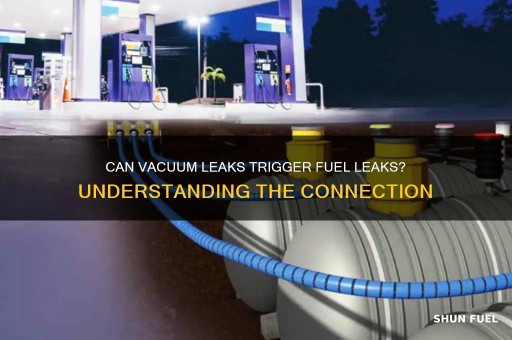 can a vacuum leak cause a fuel leak