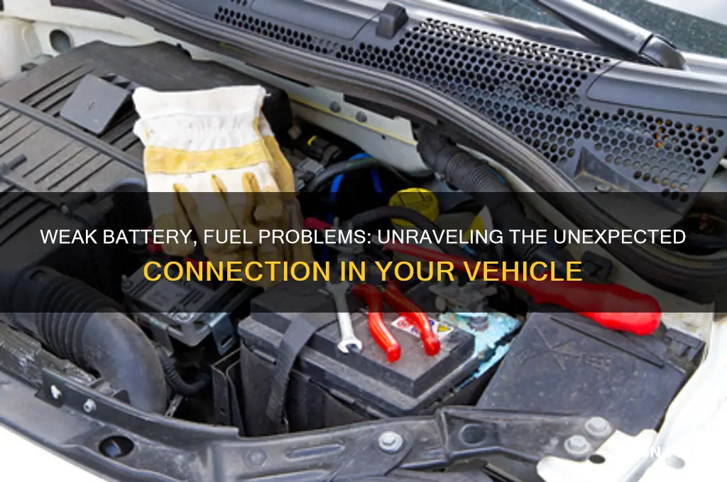 can a weak battery cause fuel issues