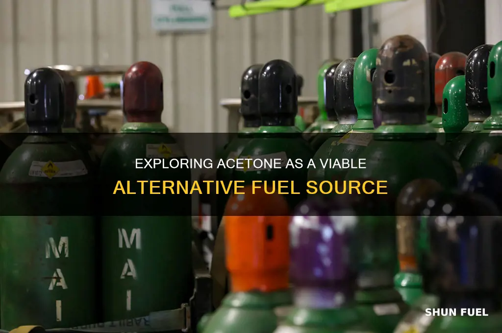 can acetone be used as a fuel