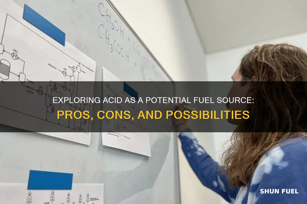 can acid be used as fuel