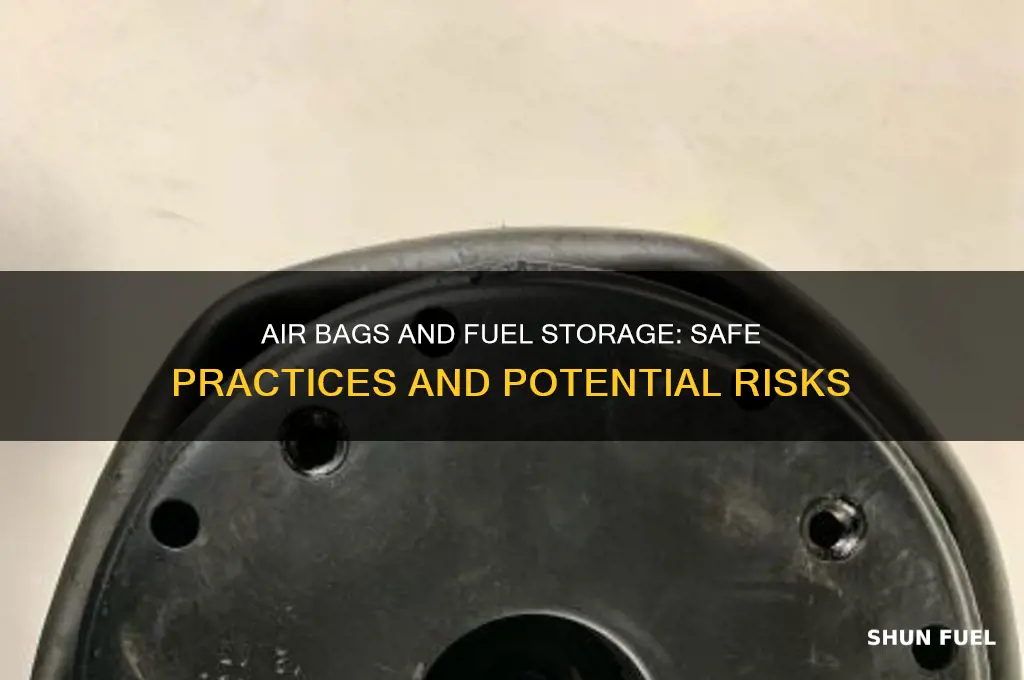 can air bags be stored with fuel
