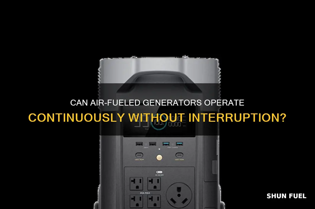 can air fueled generators run non stop