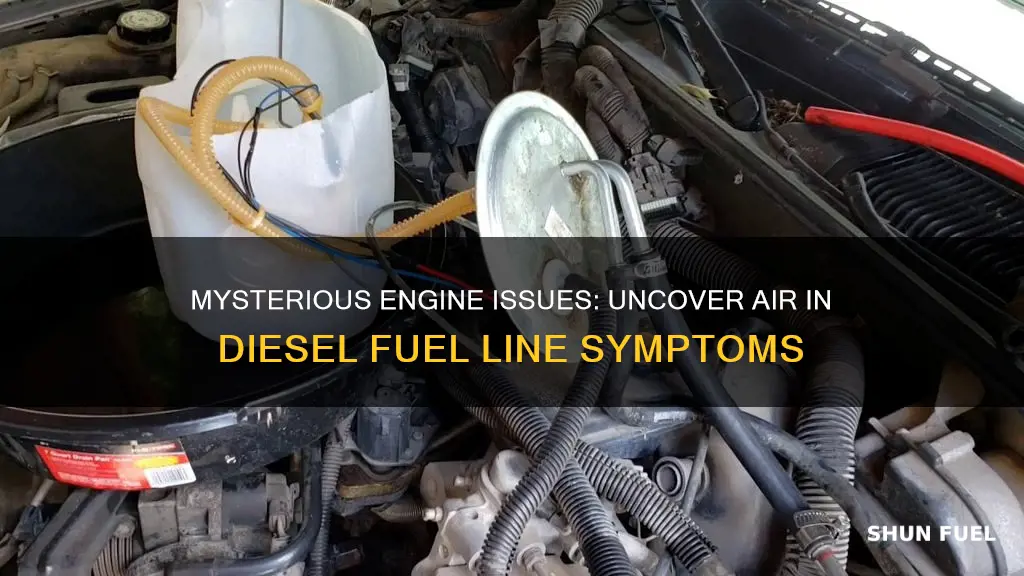 can air in diesel fuel line symptoms