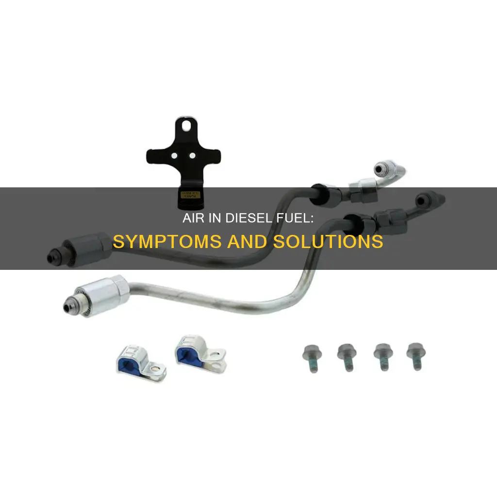 can air in diesel fuel line symptoms