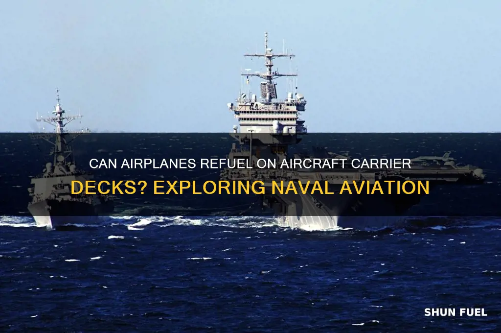 can airplanes be fueled from the deck