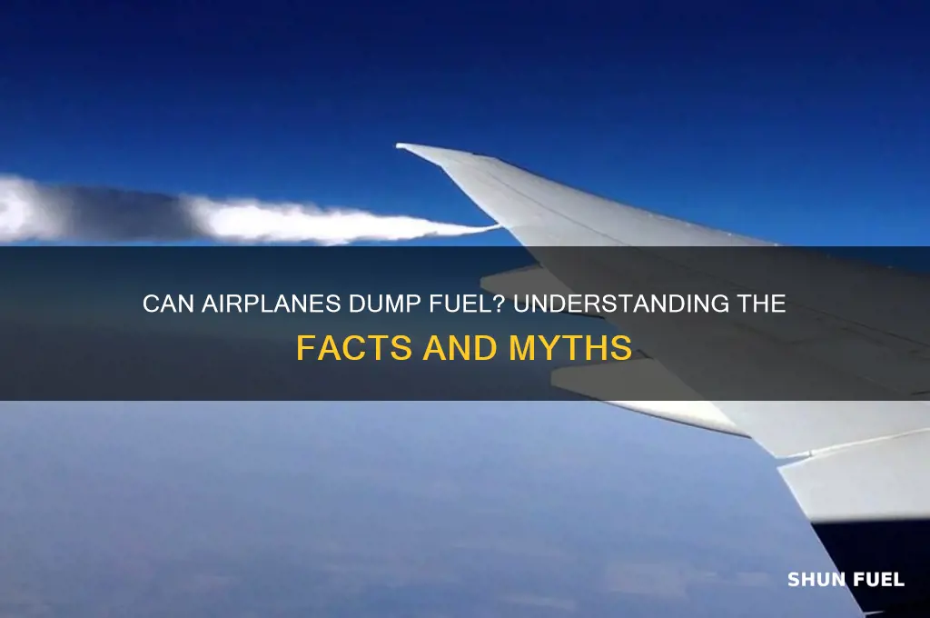 can airplanes dump fuel