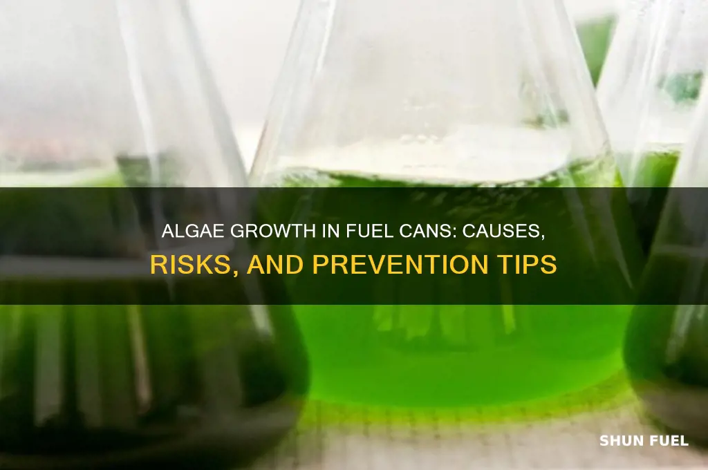 can algae build up in a fuel can