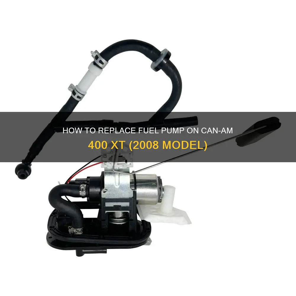 can am 2008 400 xt fuel pump replacement