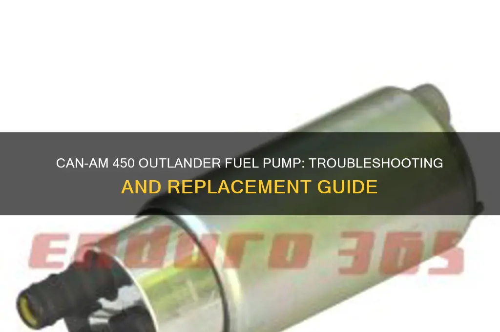 can am 450 outlander fuel pump
