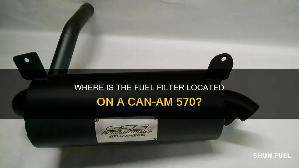 can am 570 fuel filter location
