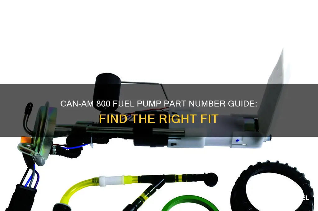 can am 800 fuel pump part number
