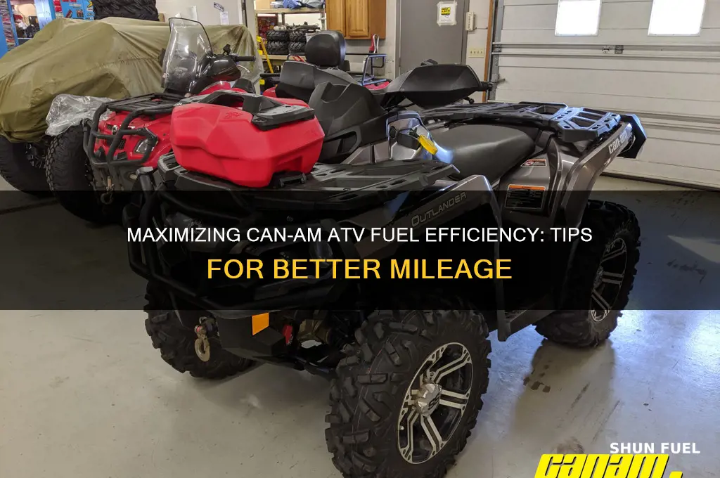 can am atv fuel economy