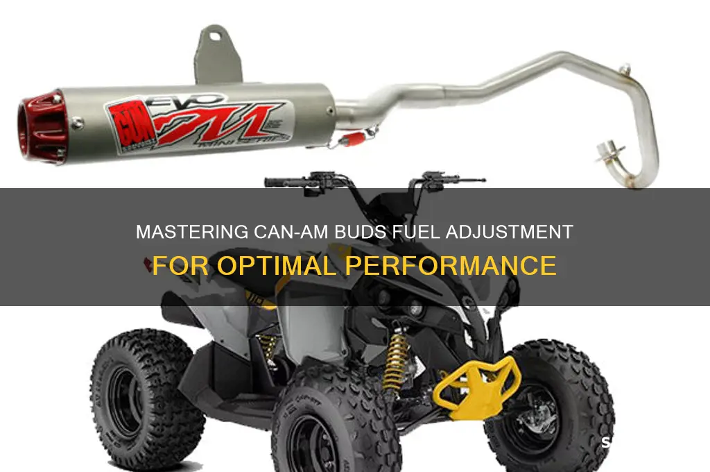 can am buds fuel adjustment