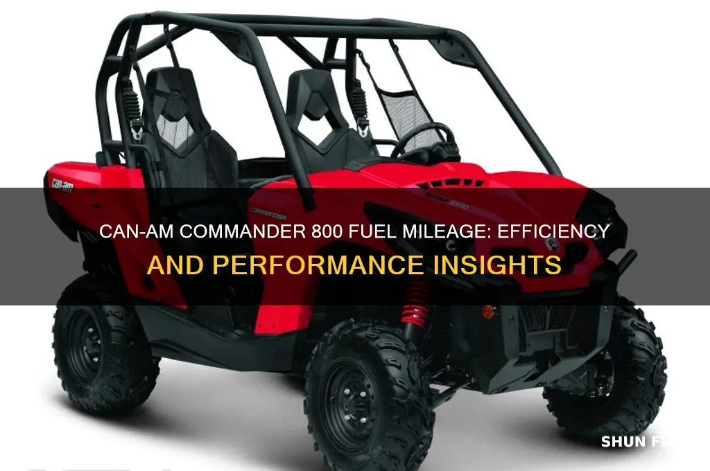 can am commander 800 fuel mileage