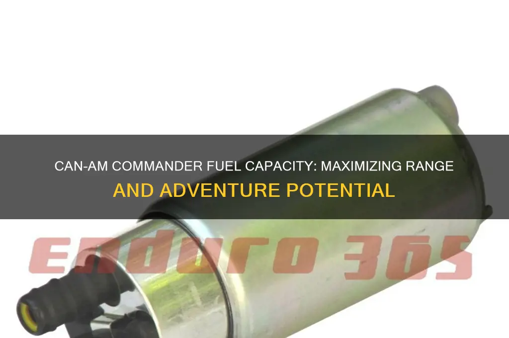 can am commander fuel capacity