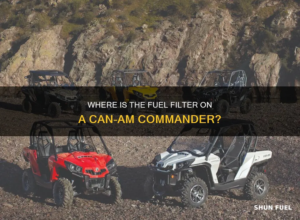 can am commander fuel filter location