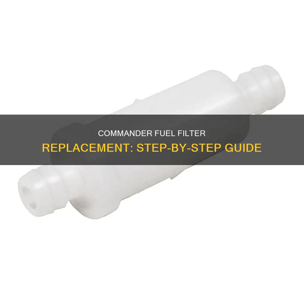 can am commander fuel filter replacement