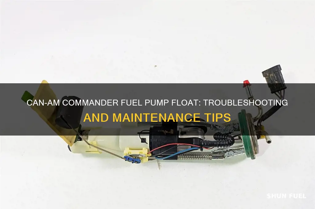 can am commander fuel pump float
