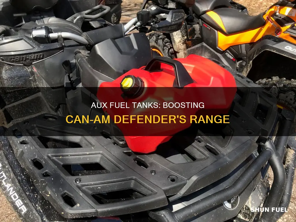can am defender auxiliary fuel tank