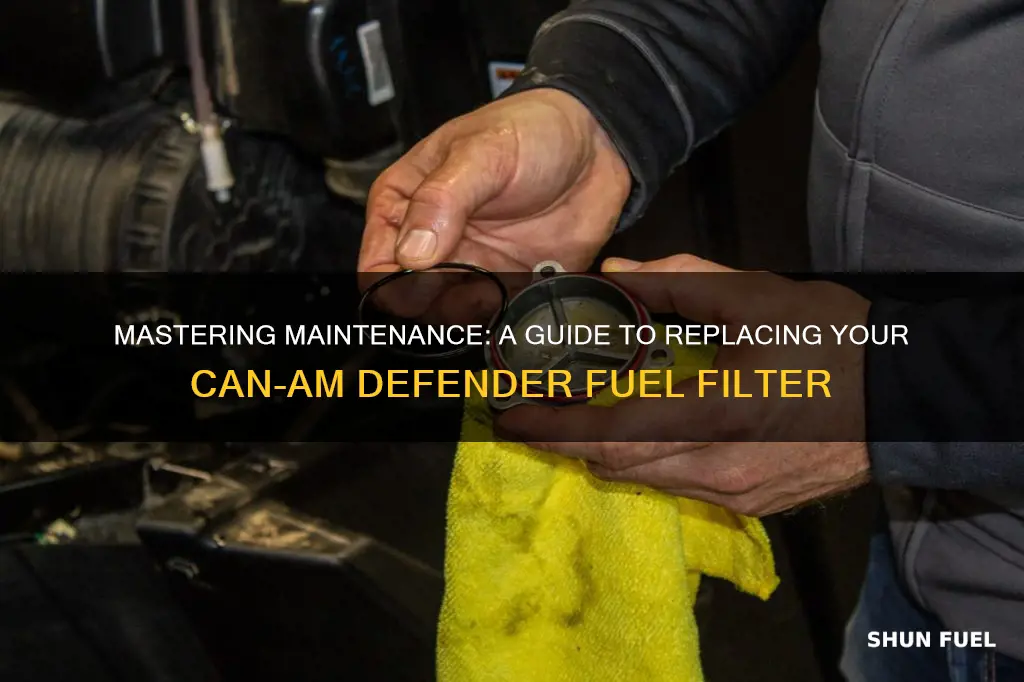 can am defender fuel filter replacement