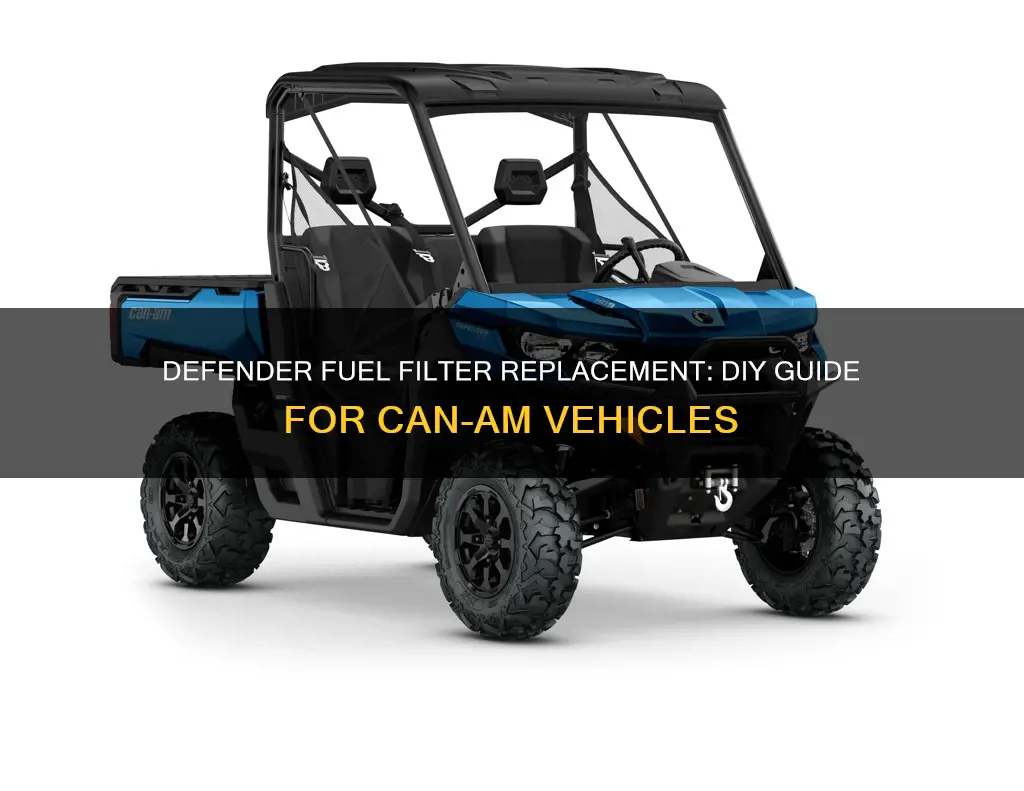 can am defender fuel filter replacement