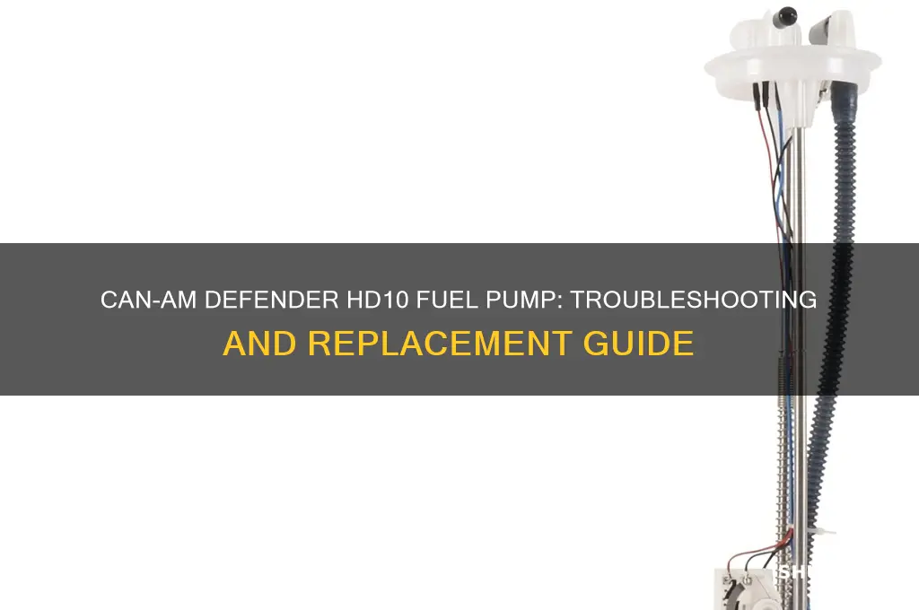 can am defender hd10 fuel pump